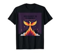 Recovery is Possible Phoenix Rising Inspirational T-Shirt, Men, Black, 4XL