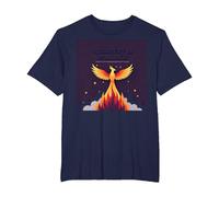 Recovery is Possible Phoenix Rising Inspirational T-Shirt, Men's Big and Tall, Navy, 4X Tall