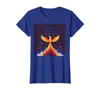 Recovery is Possible Phoenix Rising Inspirational T-Shirt, Women, Royal Blue, Medium