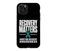 Recovery Matters Drug Alcohol Addiction Awareness Teal Case for iPhone 11 Pro