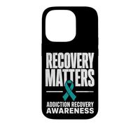 Recovery Matters Drug Alcohol Addiction Awareness Teal Case for iPhone 14 Pro