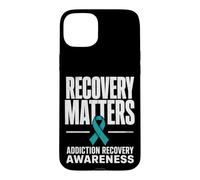 Recovery Matters Drug Alcohol Addiction Awareness Teal Case for iPhone 15 Plus