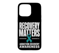 Recovery Matters Drug Alcohol Addiction Awareness Teal Case for iPhone 15 Pro Max