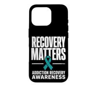 Recovery Matters Drug Alcohol Addiction Awareness Teal Case for iPhone 16 Pro