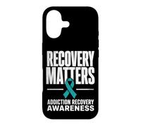 Recovery Matters Drug Alcohol Addiction Awareness Teal Case for iPhone 17