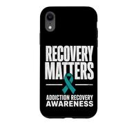 Recovery Matters Drug Alcohol Addiction Awareness Teal Case for iPhone XR