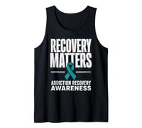 Recovery Matters Drug Alcohol Addiction Awareness Teal Tank Top