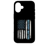 Recovery Matters - Sober Sobriety Anniversary AA NA Case for iPhone 16