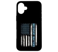Recovery Matters - Sober Sobriety Anniversary AA NA Case for iPhone 16 Plus