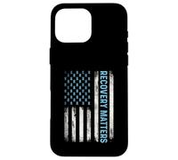 Recovery Matters - Sober Sobriety Anniversary AA NA Case for iPhone 16 Pro Max