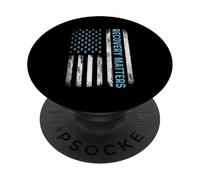 Recovery Matters - Sober Sobriety Anniversary AA NA PopSockets Adhesive PopGrip