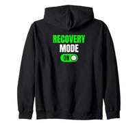 Recovery Mode On Funny Feeling Better Get Well Soon Design Zip Hoodie