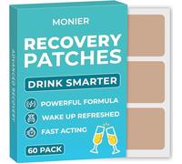 Recovery Patches 60 Pack - Wake Up Refreshed & Energized with Our 100% Natural Ingredients Recovery Stickers - Skin-Friendly & Waterproof - Apply Before Drinking - Enhanced Morning Formula