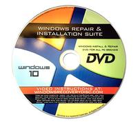 Recovery, Repair & Re-install disc compatible w/ All Versions of Windows 10 32/64 bit & PC makers