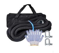 Recovery Rope 1in x 32ft, 17700lbs Heavy Duty Stretch Nylon Towing Rope with Soft Shackles for Off-Road Vehicles, ATV, UTV, Tractor