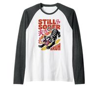 Recovery Still Sober Bruh Tiger NA Mode On Sobriety Raglan Baseball Tee