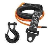 Recovery Strap - Winch Tow Extension Rope, Heavy Duty Traction Strap | Steel Hook, Polyester Sangl, 64 Inch Length, 1.25 Inch Width, Secure Handling