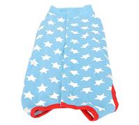 Recovery Suit For Dogs, Recovery Suit For Dogs Onesie Blue Stars Pattern Pet Bodysuit Female Spay and Male Neuter Onesie Anti Licking Wounds For Postoperative (M)