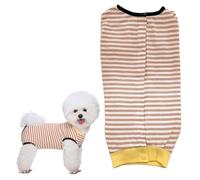 Recovery Suit for Dogs, Soft Dog Bodysuit After Surgery, Leak Protection, Soft Recovery Suit for Dogs, for Hair Loss, Allergies, Anti-Licking, Wound Protection, for Male Pets, Stripes S