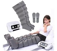 Recovery System Boots | Electric Leg Air Compression Massager, Lymphatic Drainage Massagers Legs for Circulation Improvement and Relax Muscle, 8 Intensity 3 Timer | 4 6 Cavity (6 Chambers 2 Legs)