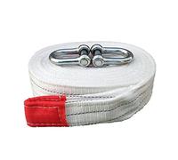 Recovery Tow Strap 2in X 16.4 Ft Heavy Duty 33,000 Lbs Break Strength, Use For Emergency Towing Rope, Tree Saver, Triple Reinforced Loops, Protective Sleeves - Emergency Off Road(5m,10T)