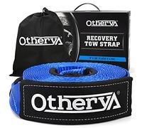 Recovery Tow Strap 3'' x 20 ft - Lab Tested 30,000lb Break Strength - Heavy Duty Draw String Bag Included - Triple Reinforced Protective Loop - Ensure Peace of Mind - Emergency Off Road Towing Rope