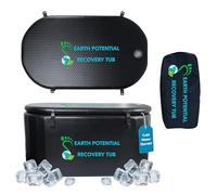 Recovery Tub - XL Inflatable Ice Bath for Cold Water Therapy & Muscle Recovery | Durable, Leak-Proof Cold Plunge Tub for Athletes | Ice Plunge Bath with Chiller Connections | Insulated Cover