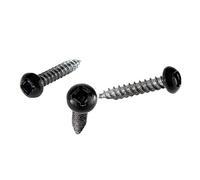 RecPro #8 x 1 RV Pan Head Screws, Black, 50-Pack