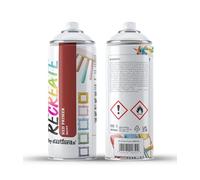 RECREATE Red Spray Primer for Wood, Metal, Plastic | Quick Drying, Smooth, Durable, Easy-to-Apply, Multi-Surface | Suitable for Indoor/Outdoor | For Furniture, Craft, Doors, Pots, Frames