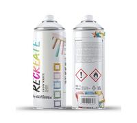 RECREATE Snow White Gloss Spray Paint for Wood, Metal, Plastic | Quick Drying, Smooth, Durable, Easy-to-Apply | Suitable for Indoor/Outdoor | For Furniture, Craft, Doors, Ornaments, Pots, Frames