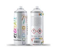 RECREATE Timeless Grey Satin Spray Paint for Wood, Metal, Plastic | Quick Drying, Smooth, Durable, Easy-to-Apply | Suitable for Indoor / Outdoor | For Furniture, Craft, Doors, Ornaments, Pots, Frames