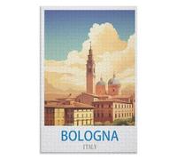 Recreation Suitable for Adults to Reduce Stress,Bologna Italy,Adults 1000 Piece Jigsaw Puzzle- Christmas,38x26,paper puzzle,AA-1495