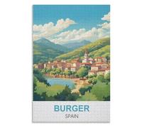Recreation Suitable for Adults to Reduce Stress,Buger Spain ,Adults 1000 Piece Jigsaw Puzzle- Christmas,70x50,paper puzzle,AA-1335