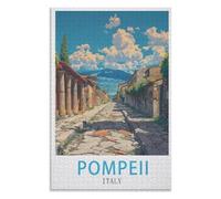 Recreation Suitable for Adults to Reduce Stress,Italy Pompeii,Adults 1000 Piece Jigsaw Puzzle- Christmas,70x50,paper puzzle,AA-1215
