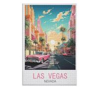 Recreation Suitable for Adults to Reduce Stress,Las Vegas Nevada Street,Adults 1000 Piece Jigsaw Puzzle- Christmas,52x38,paper puzzle ,AA-1295