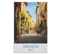 Recreation Suitable for Adults to Reduce Stress,Orvieto Italy,Adults 1000 Piece Jigsaw Puzzle- Christmas,38x26,paper puzzle,AA-1095