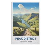 Recreation Suitable for Adults to Reduce Stress，Peak District National Park，Adults 1000 Piece Jigsaw Puzzle- Christmas，70x50，paper puzzle，AA-1015