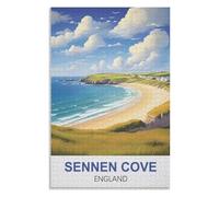 Recreation Suitable for Adults to Reduce Stress，Sennen Cove England ，Adults 1000 Piece Jigsaw Puzzle- Christmas，52x38，paper puzzle ，AA-1035