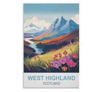 Recreation Suitable for Adults to Reduce Stress，West Highland Scotland ，Adults 1000 Piece Jigsaw Puzzle- Christmas，38x26，paper puzzle，AA-1175