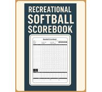 Recreational Softball Scorebook: with 80 Sheets, Softball Scorekeeper Book | Track Scores, Player Stats, Pitcher & Catcher Data | Perfect for League, Practice, or Friendly Games