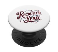 Recruiter of the Year Funny HR Staffing Talent Acquisition PopSockets Adhesive PopGrip