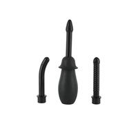Rectal cleaning kit for men and women by sevencreations - Depth: 60 mm, Couleur: Black, Rayon: Couple, Length: 220 mm, Width: 90 mm