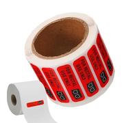 Rectal Use Only Stickers - 500 Waterproof Prank Stickers, Permanent Adhesive Label, Funny Joke Sticker, Strong Viscosity Roll, Orange Blue Red | Autocol