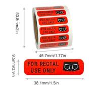 Rectal Use Stickers - 500X Permanent Adhesive Labels, Funny Prank Joke Tags, Novelty Gag Warning Design, Humorous Party Supply, Adult Humor Accessory, Entertainment Kit | Prank Stickers for Adults