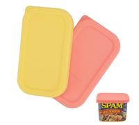Rectanglar Silicone Can Covers Compatible with Spam Jalapeño Can and Hormel Spam Can 12oz, Can Lids for Spam Canned Meat, Can Cover for Canned Goods, Freezer Dishwasher Safe, 2 Pack (Can NOT Included)
