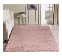 Desire Rugs Modern Plain Soft Shaggy Rug For Living Rooms - Stylish Area Rugs Baby Pink 080x150cm, Pink