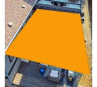 Rectangle Awning Canopy 1.4 x 5m - Waterproof Sun Shelter with Fixing Kit & Free Rope for Garden Beach Patio - UV Protection & Water-Repellent Gold Canopy