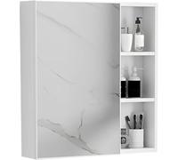 Rectangle Bathroom Medicine Cabinet with Mirror Aluminum Alloy Wall Storage Wardrobe for Bathroom Bedroom Living Room and Toilet - Stylish & Solution