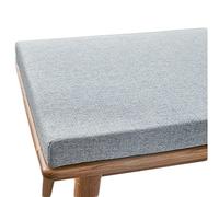 Rectangle Bench Cushion 100/120cm Soft Non slip Seat Pad for 2/3 Seater Garden Sofa Patio & Kitchen Furniture Plain Grey (30x130x5cm)