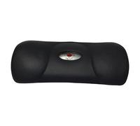 Rectangle Black Headrest With Logo - Black Ice
